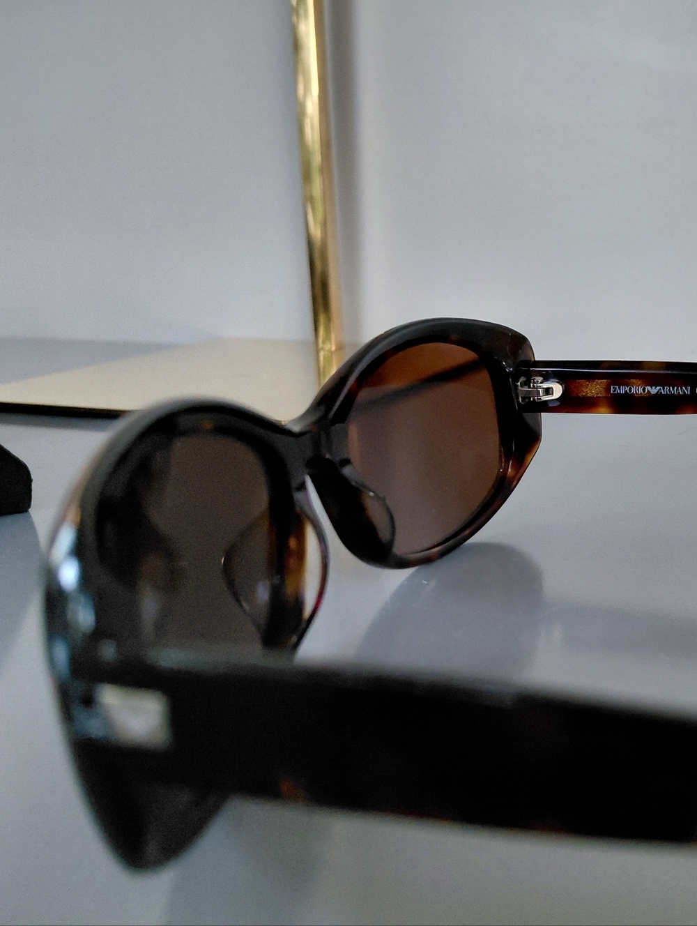 Emporio Armani Tortoiseshell Sunglasses - Brown Lenses